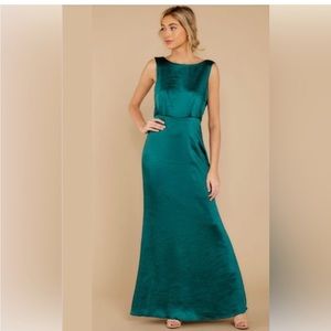 Emerald Green Bridesmaid Dress, Size Small